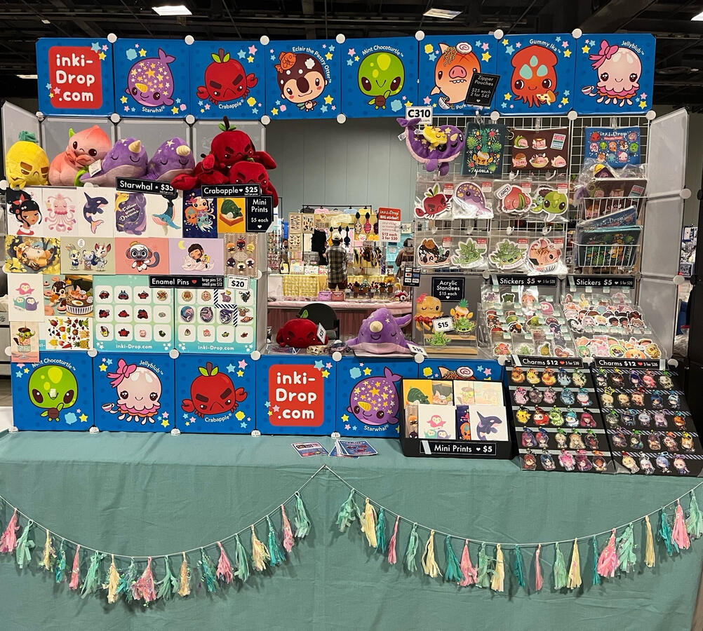 8ft table display (Otakon 2025 Artist Alley)