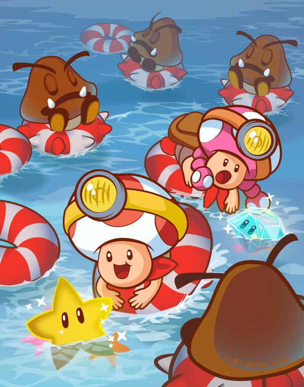 &quot;Captain Toad &amp; Toadette,&quot; Fan Art