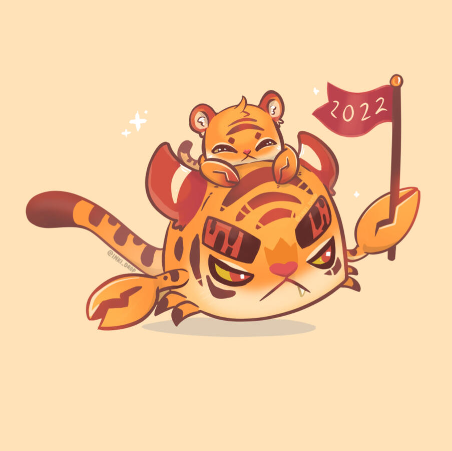 &quot;Year of the Tiger, Crab Style,&quot; original art